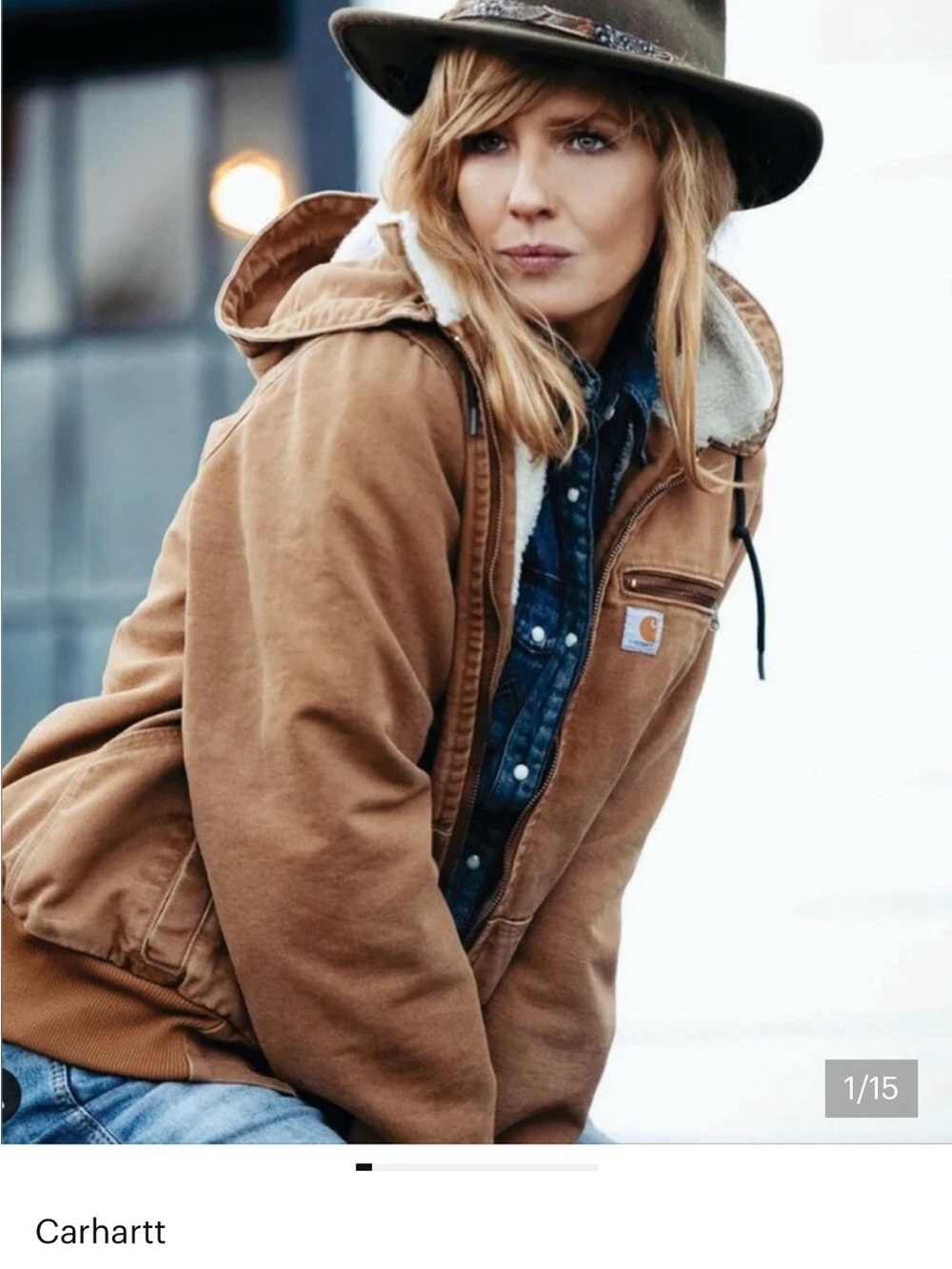 Carhartt Wildwood Sherpa Jacket Tan